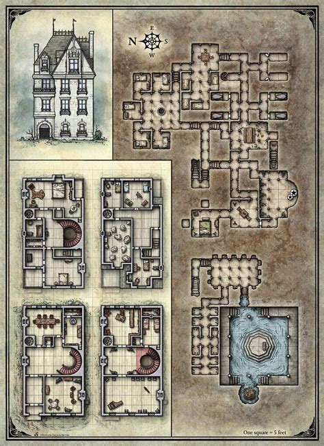 "Give me your character sheet," I say. . Death house 5e map